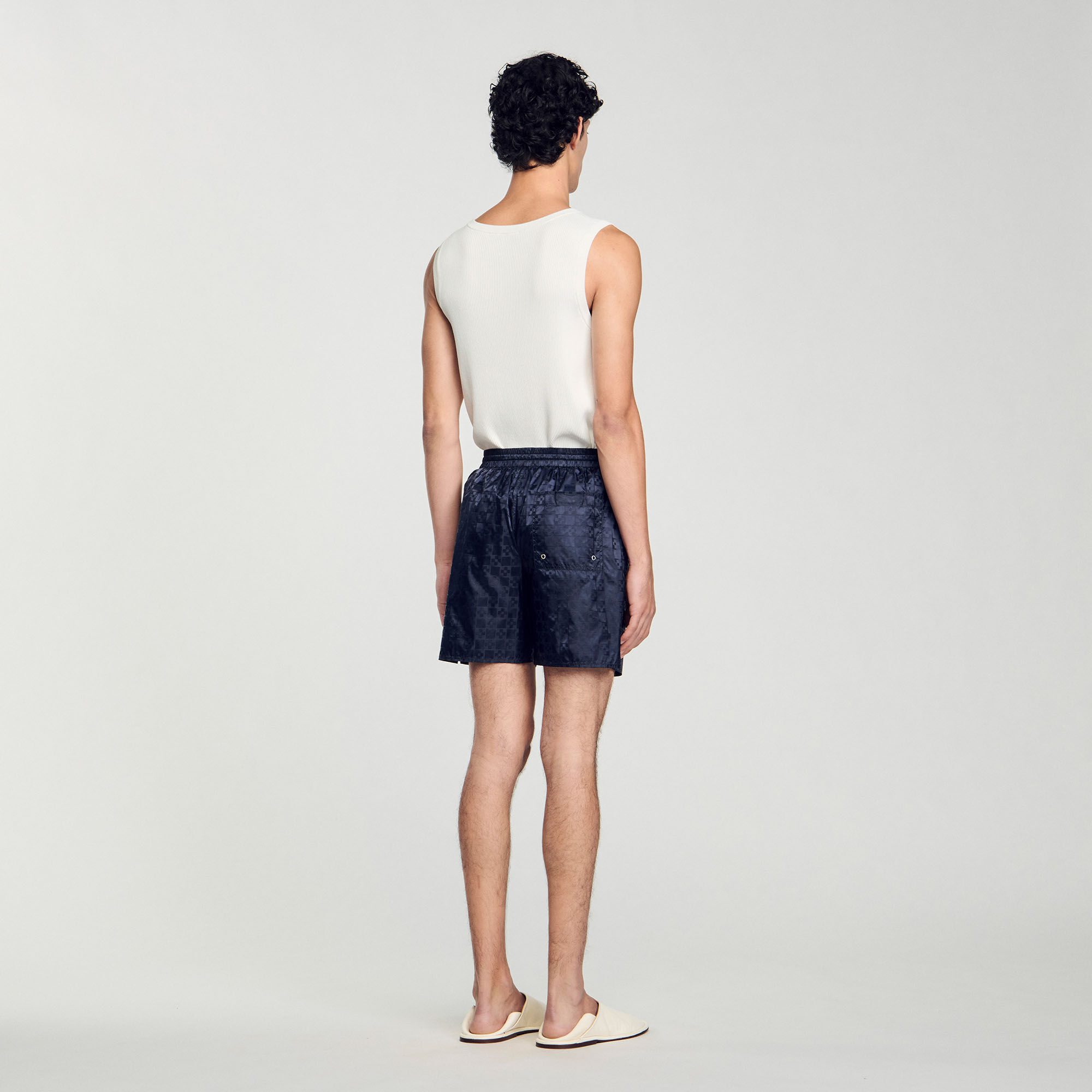 Badehose mit Square-Cross-Muster