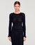 Langes Strickkleid mit Strassbesatz