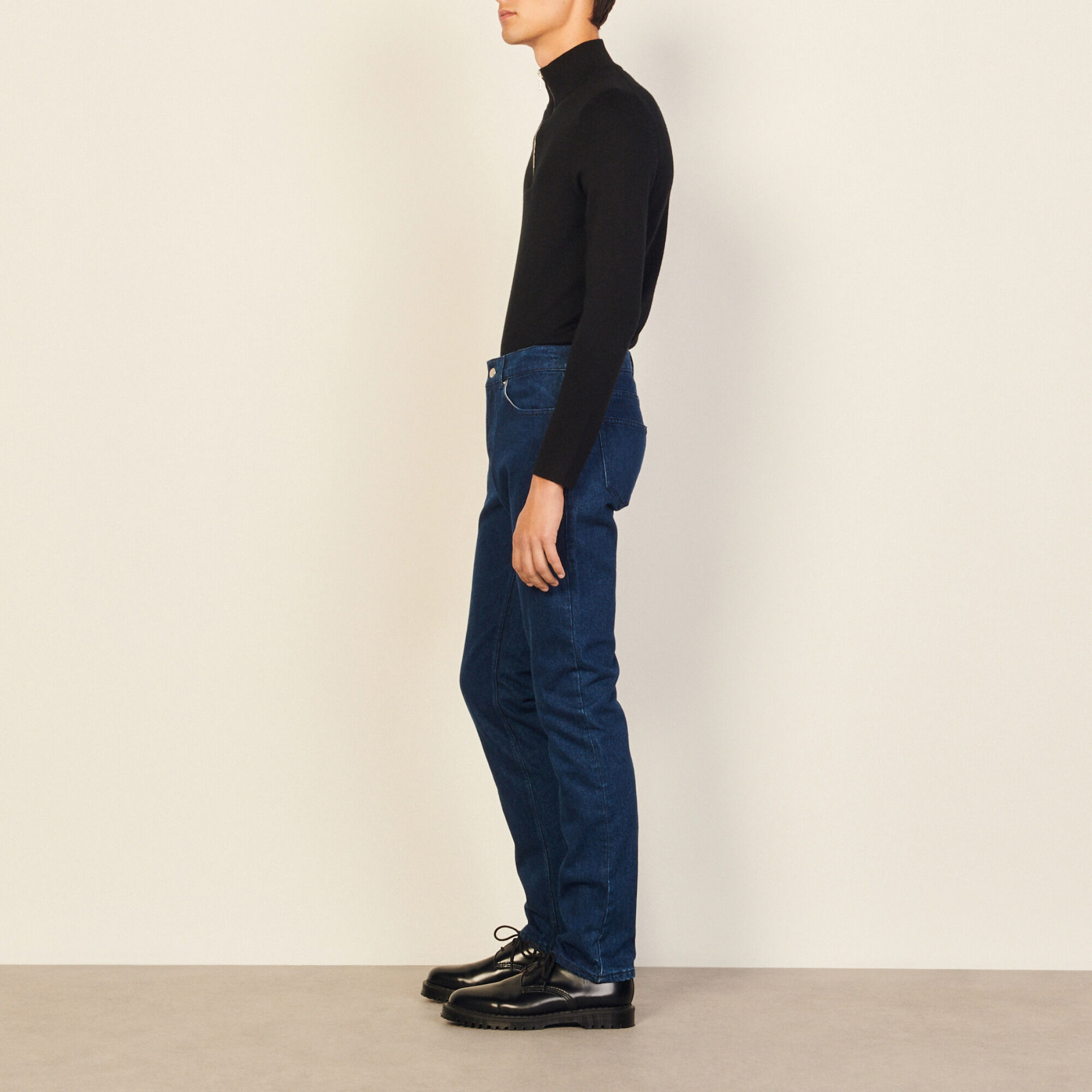 Unbearbeitete Jeans aus Baumwolle