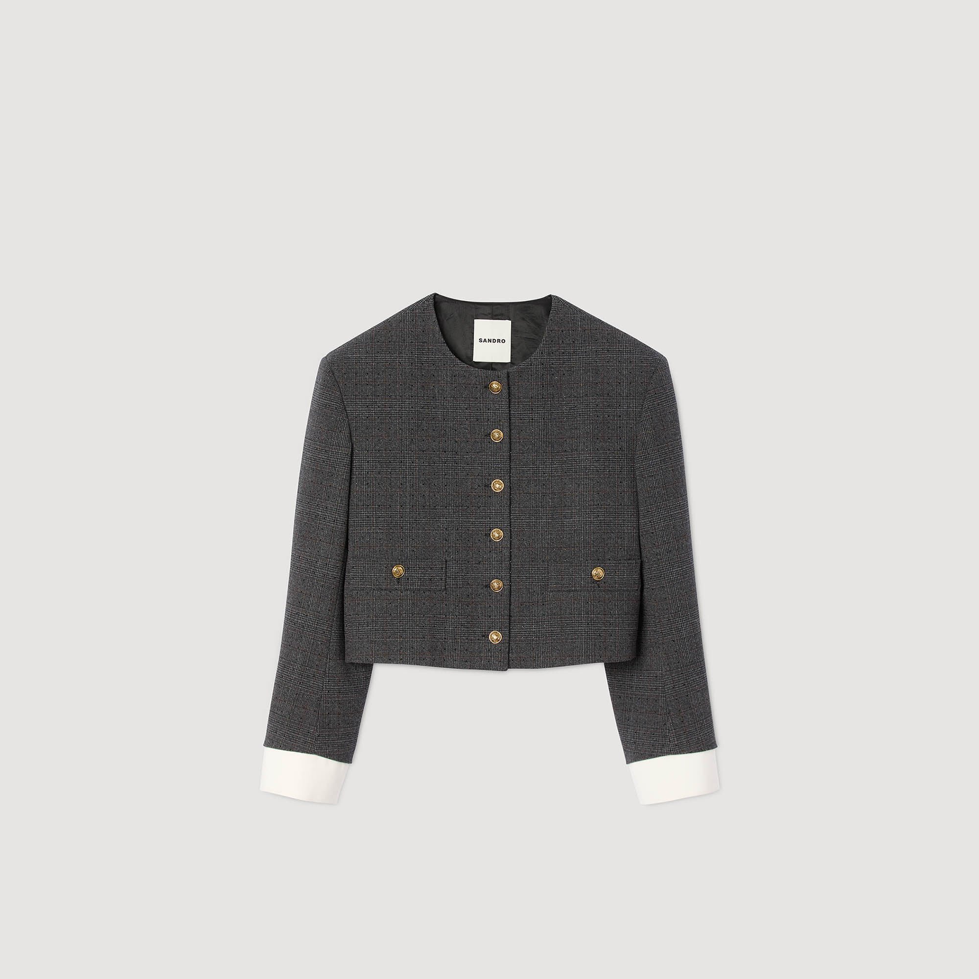 Taillierter Blazer mit Strass