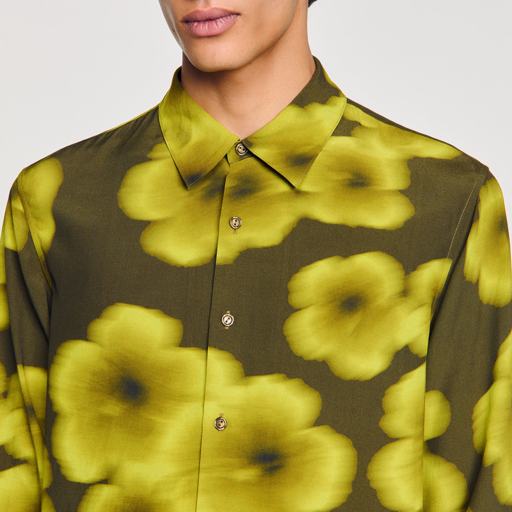 Fließendes Hemd mit Blumenprint