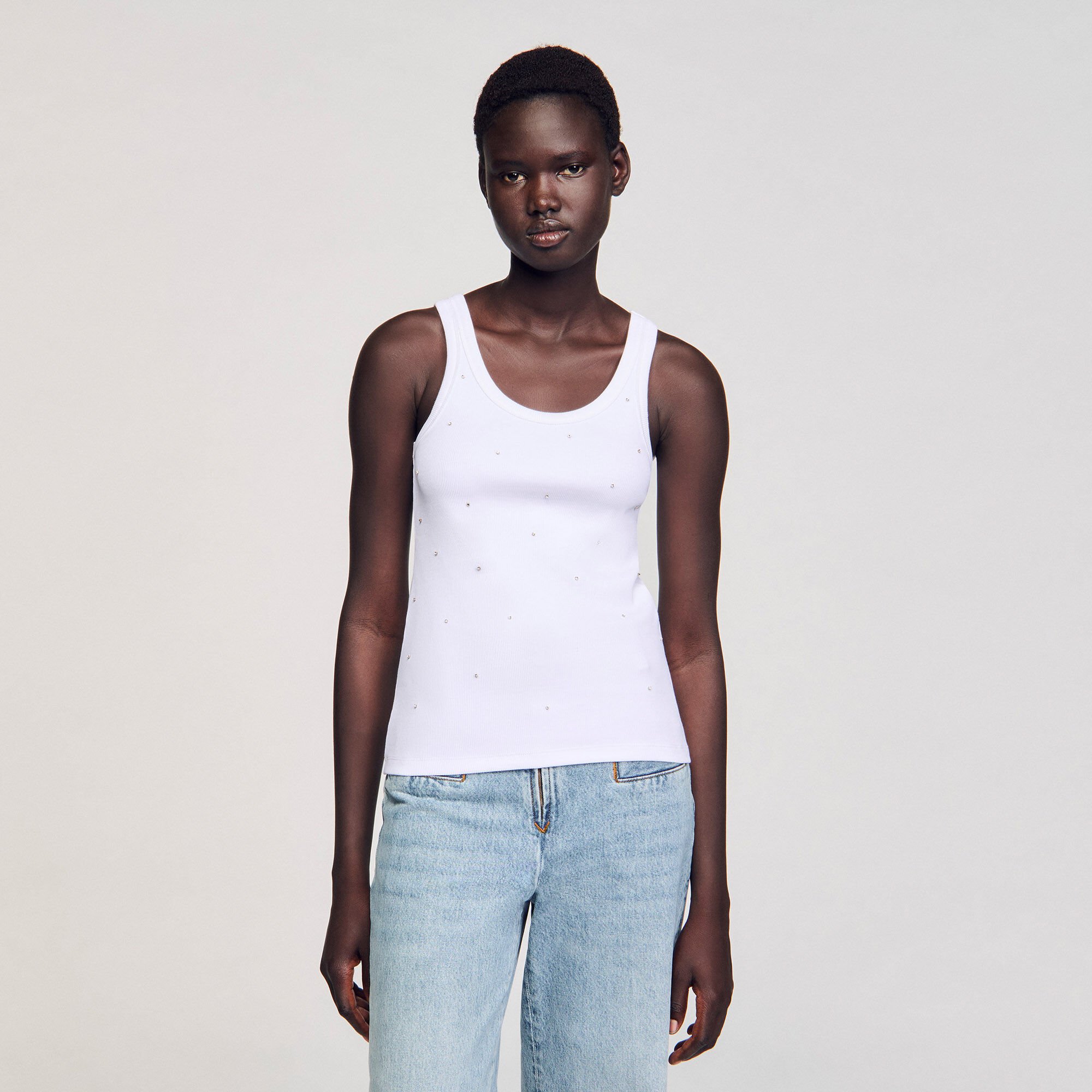 Tanktop mit Strass