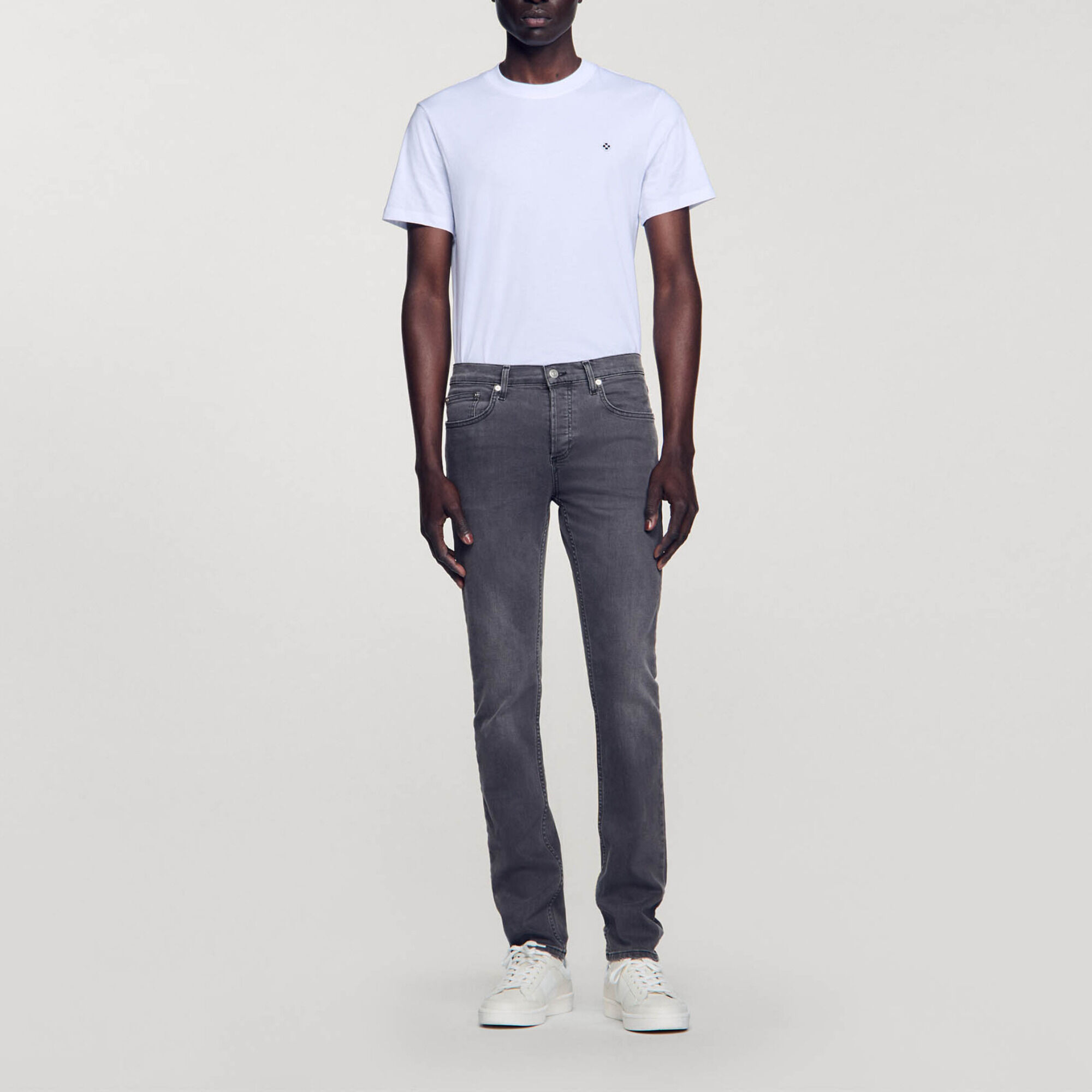 Jeans grau verwaschen