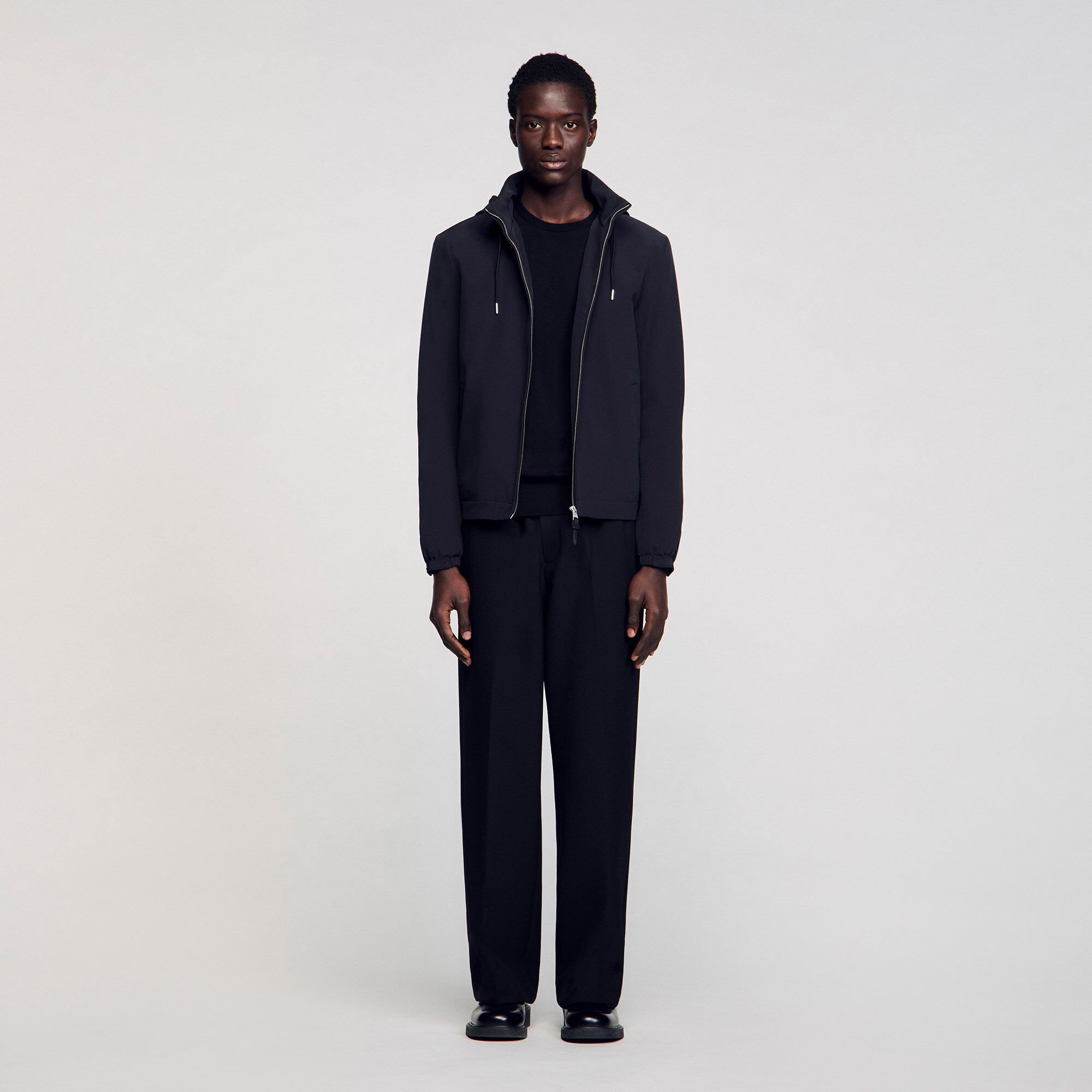 Reißverschluss-Blouson mit Kapuze