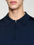 Poloshirt aus Strick mit Reißverschluss