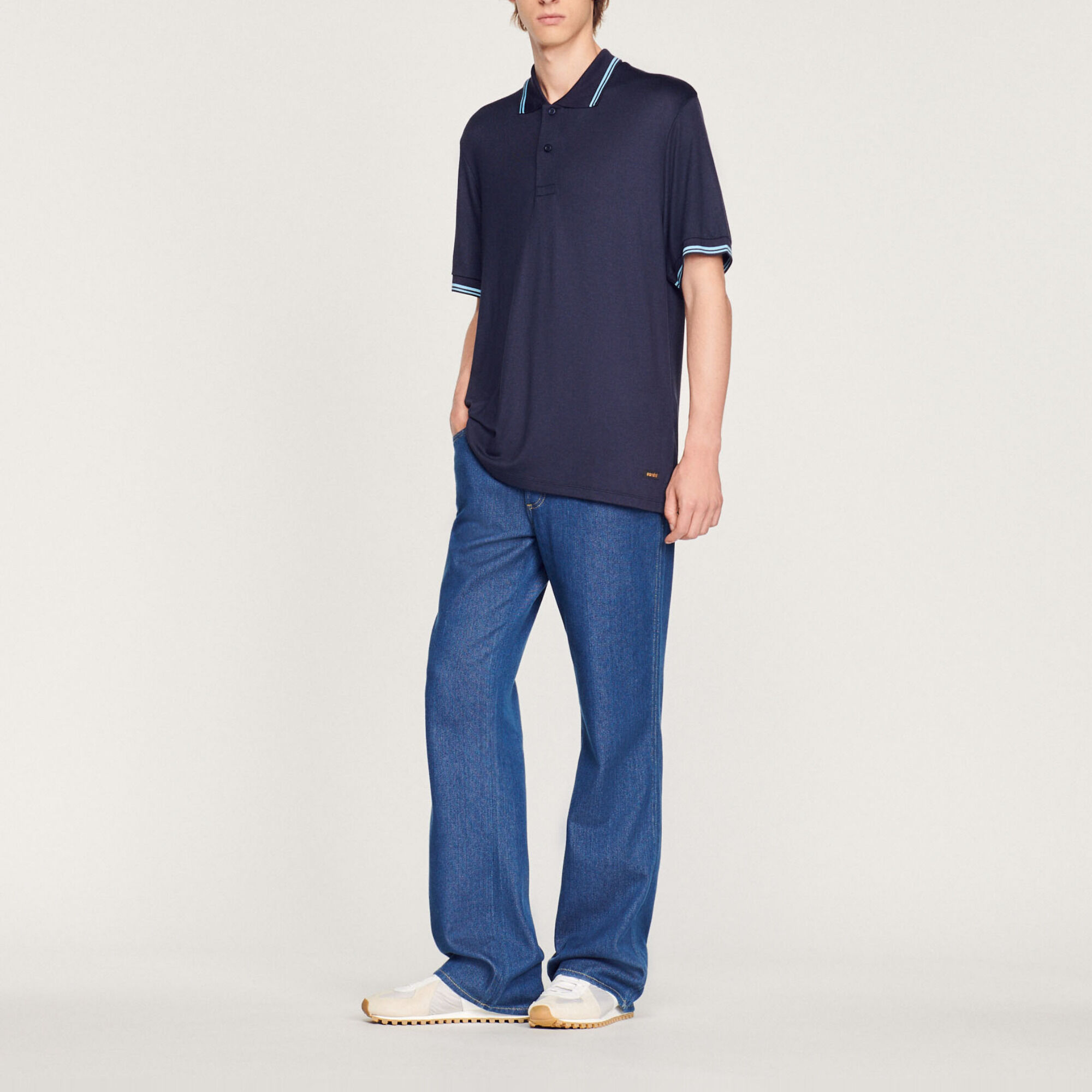 Poloshirt mit Einfassbändern