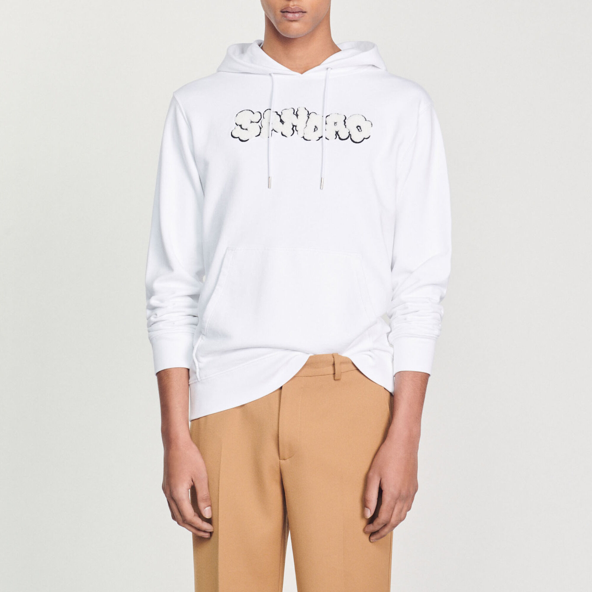 Hoodie mit Sandro Stickerei