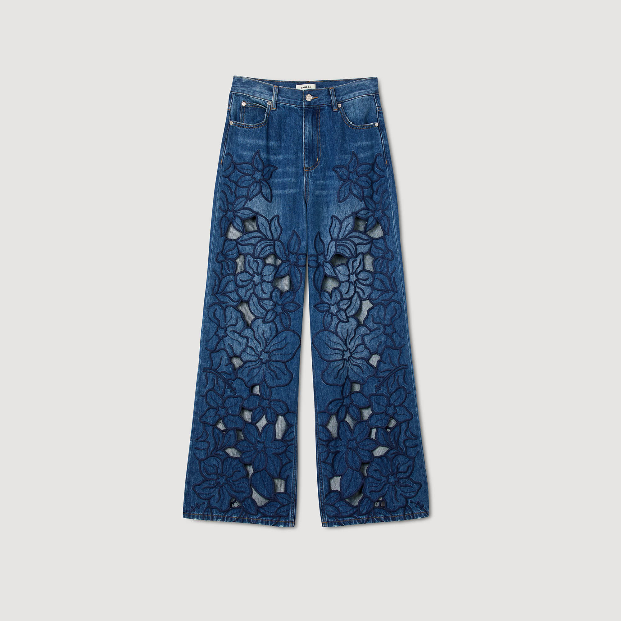 Bestickte Jeans