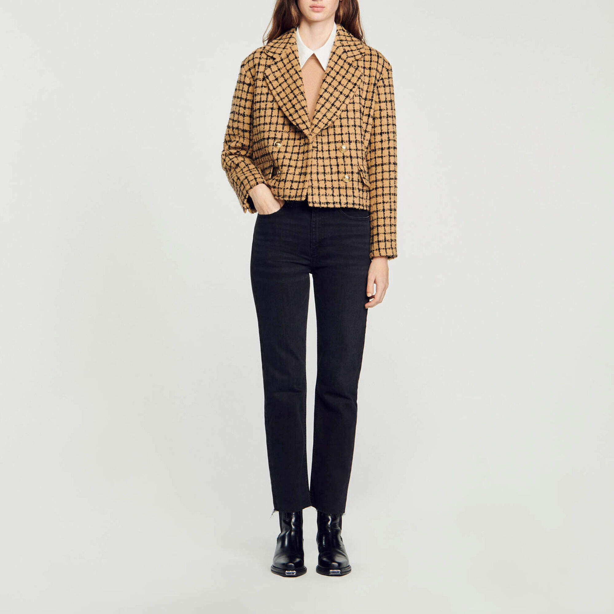 Tweed-Jacke