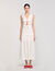 Langes Kleid mit Knitter-Look