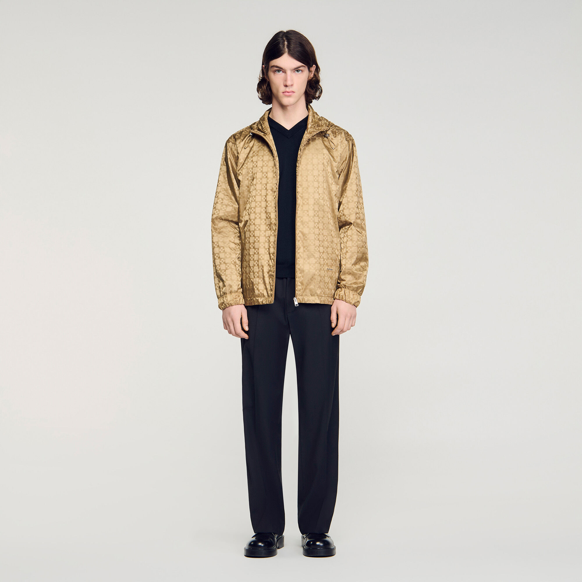 Nylon-Blouson mit &bdquo;Square Cross&ldquo;