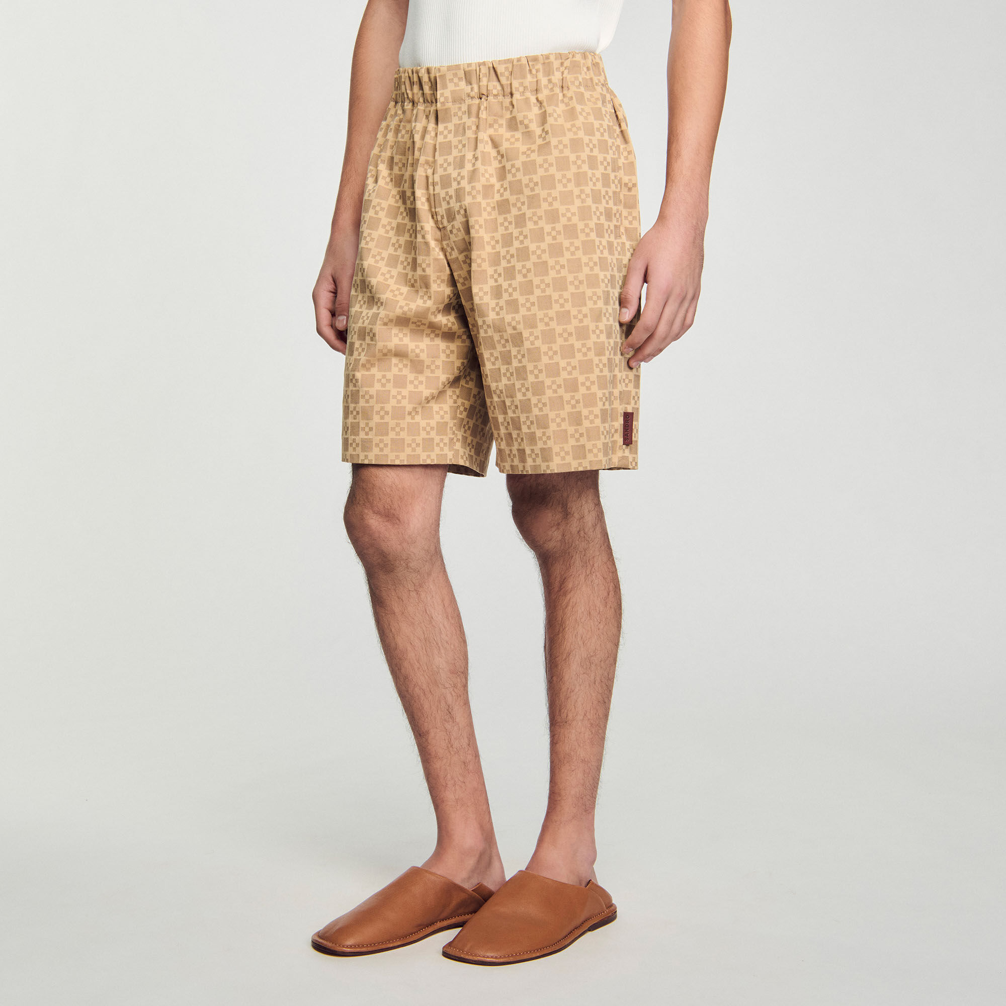 Shorts mit „Square Cross“-Jacquard
