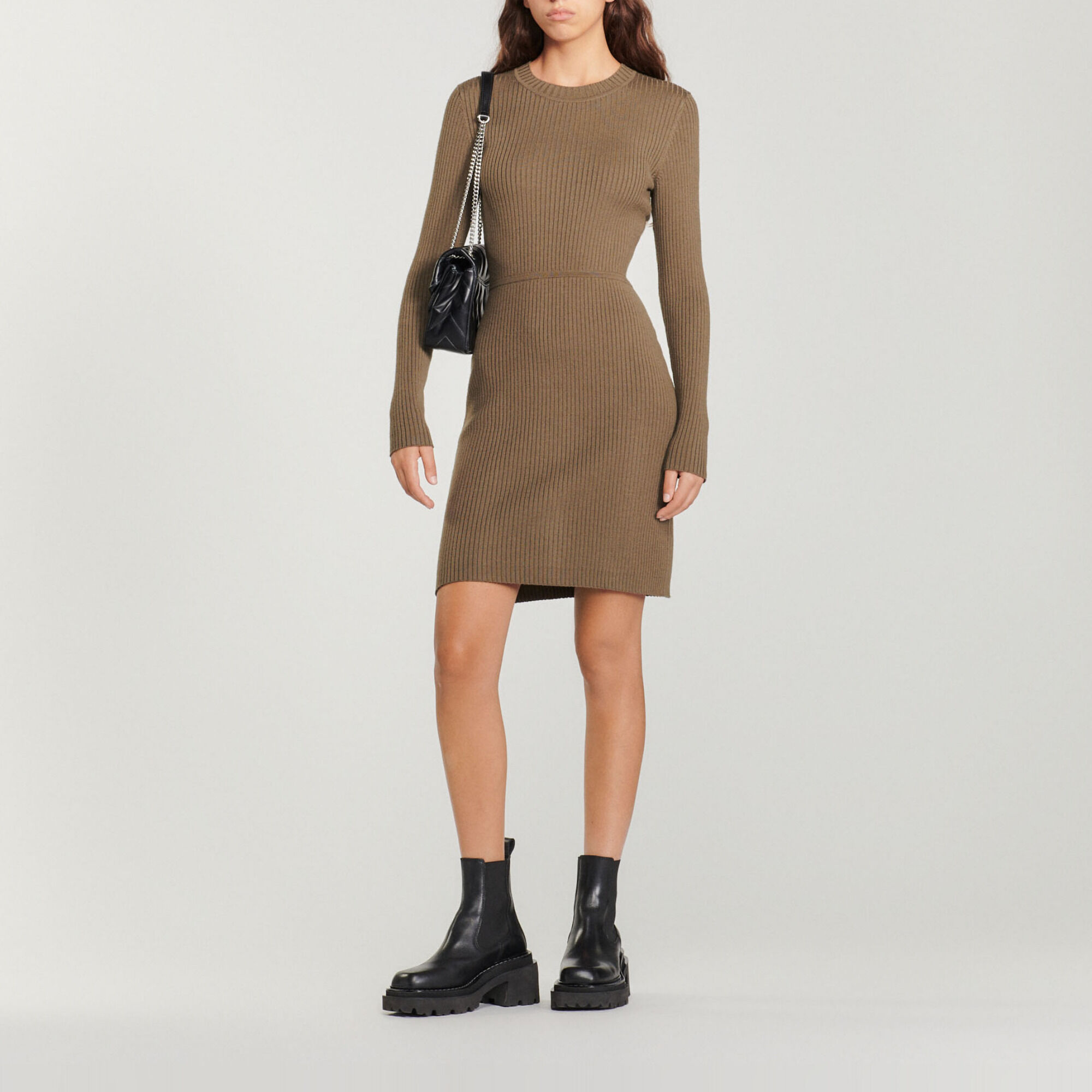 Kleid aus Rippstrick