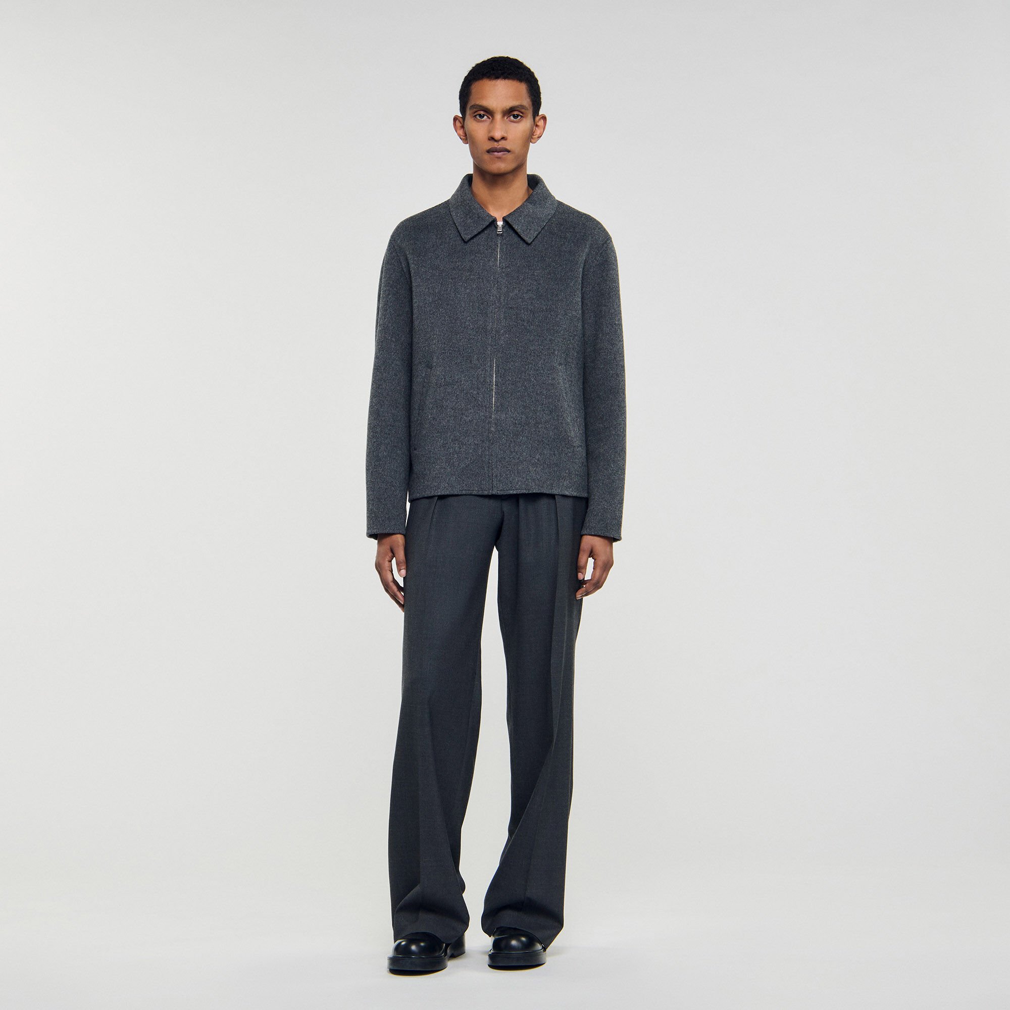 Blouson aus Doubleface-Wolle