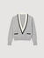 Pullover mit tiefem V-Ausschnitt