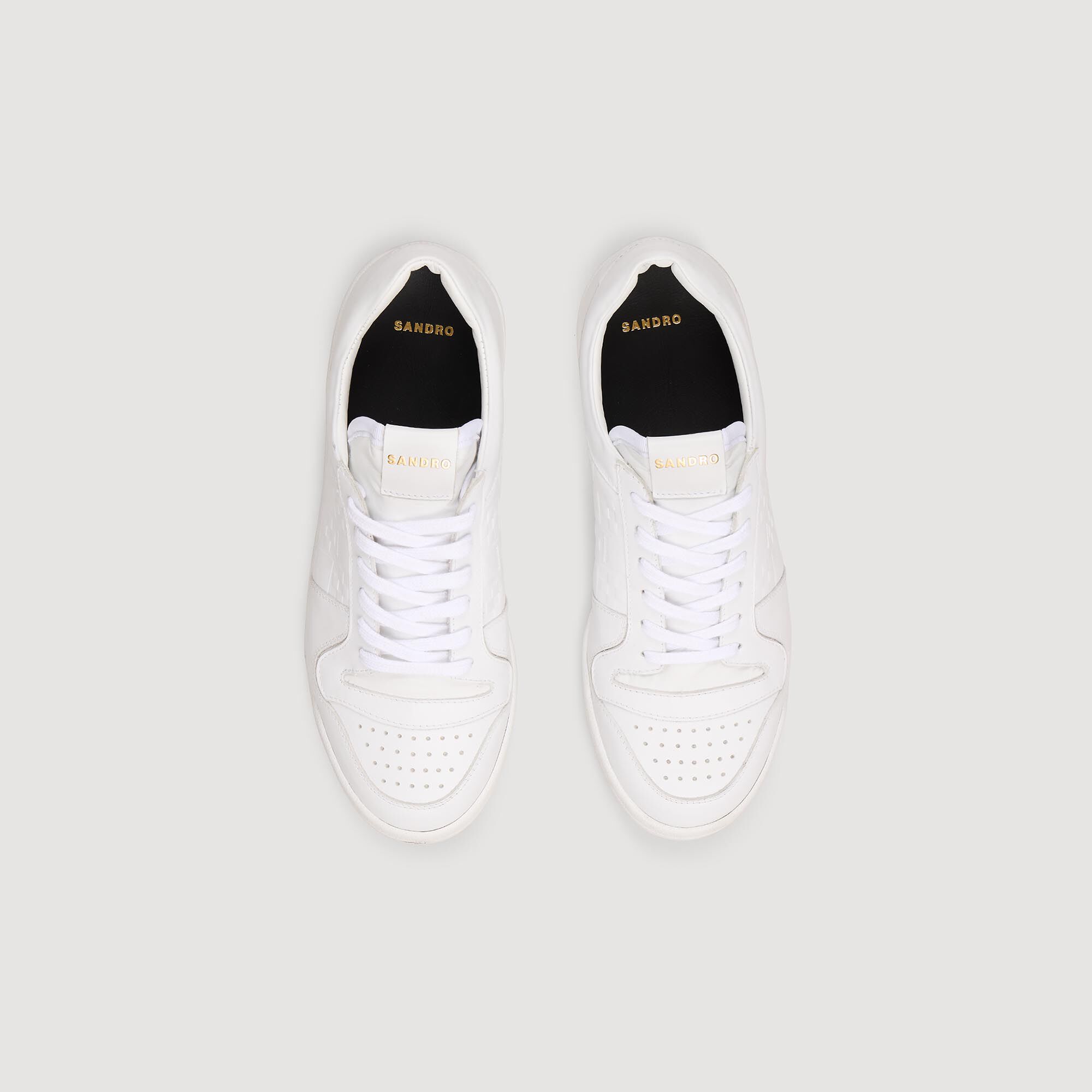 Niedrige Sneakers aus Leder