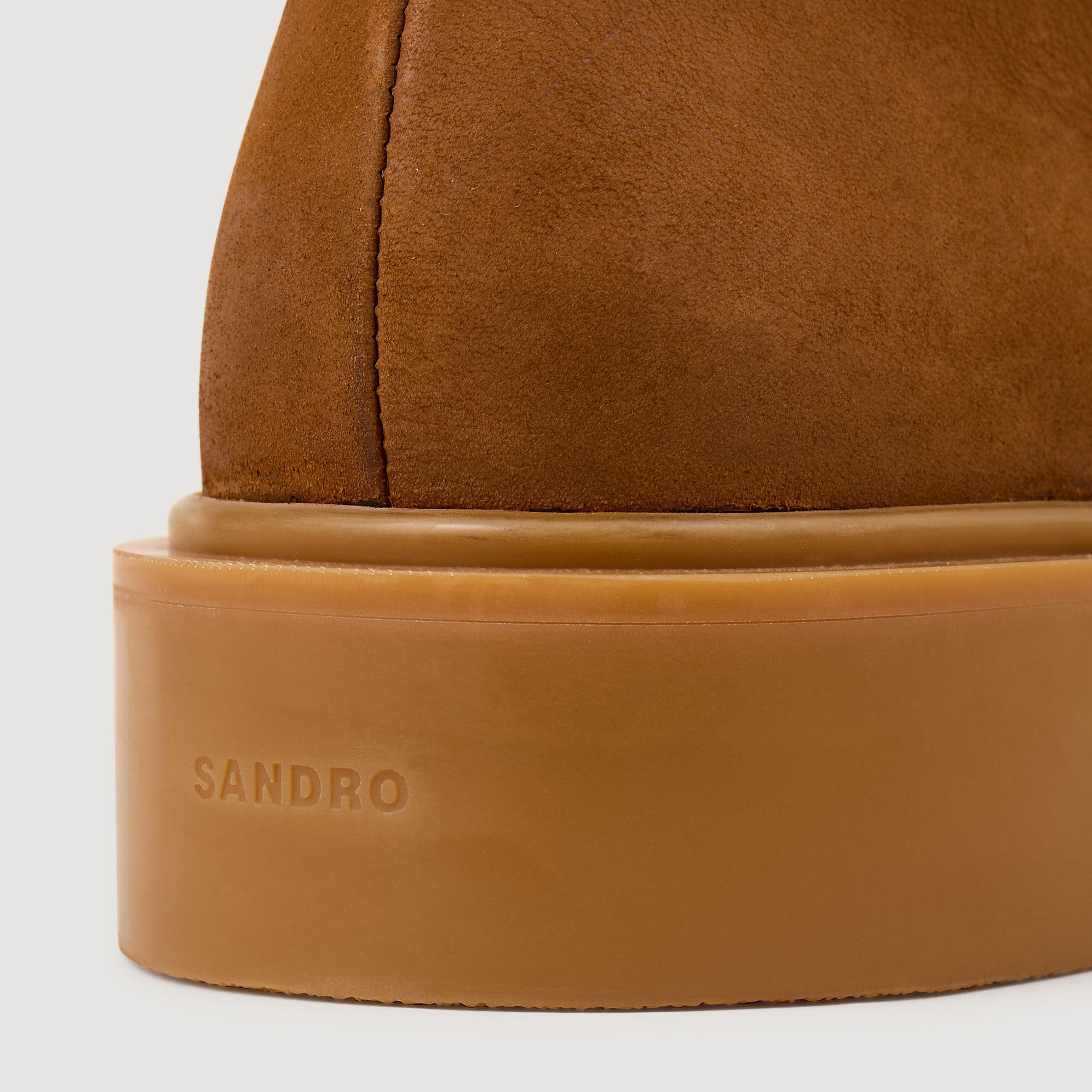 Stiefeletten aus Nubuk und Leder