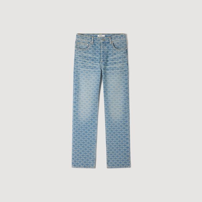 Regular-Jeans mit Square Cross