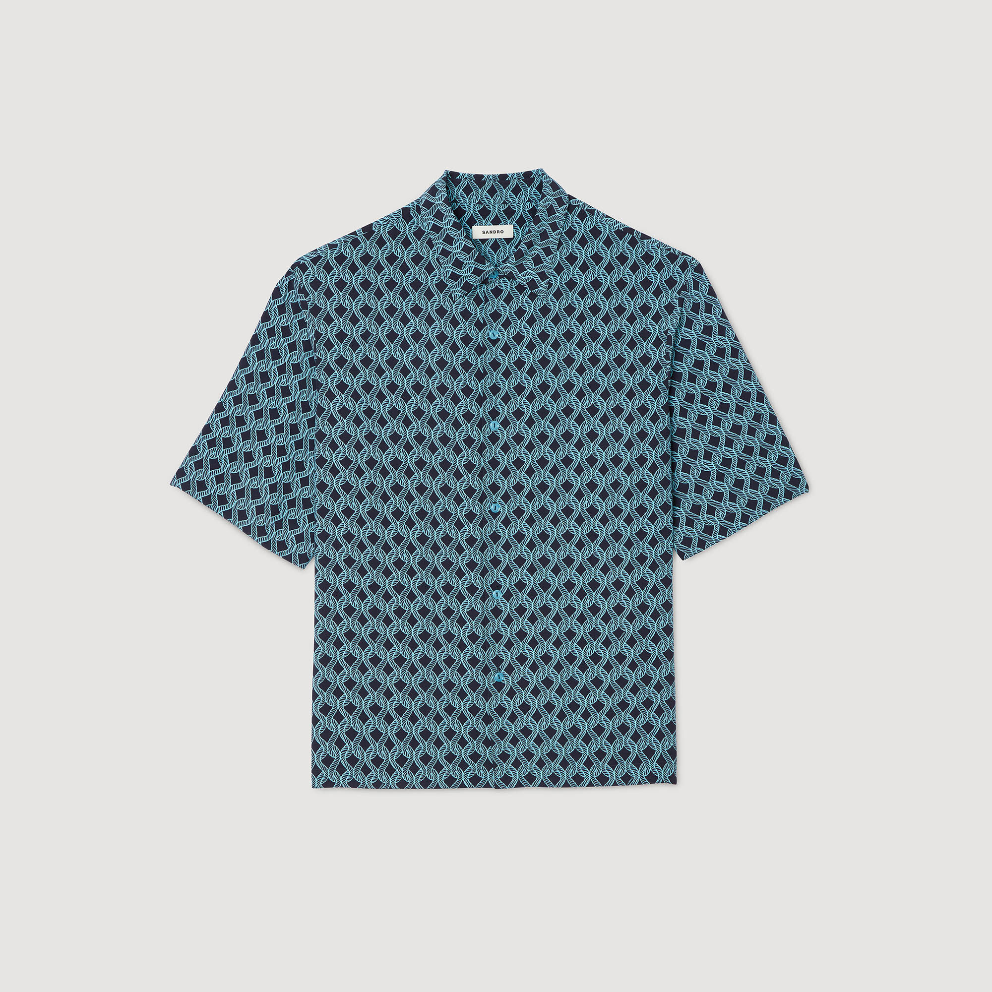 Hemd mit Seil-Print