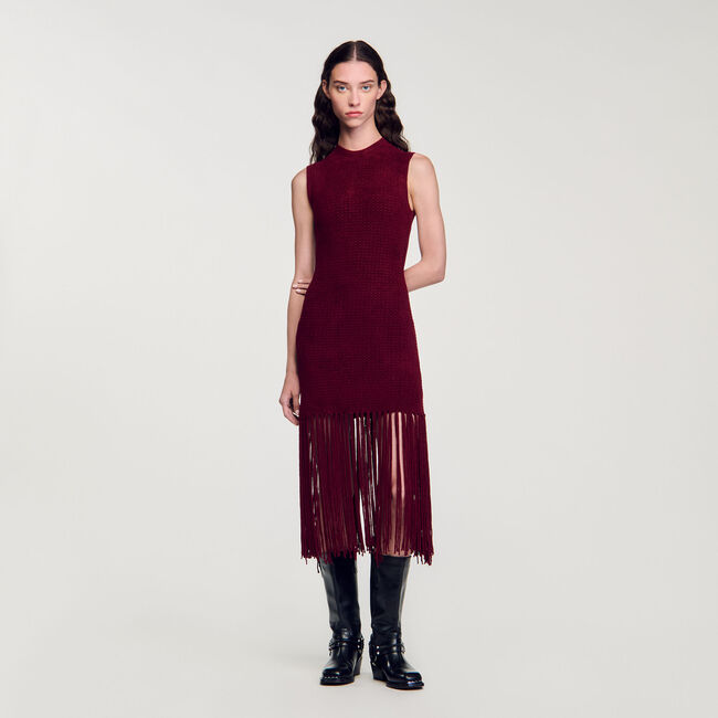 Strickkleid aus Velours