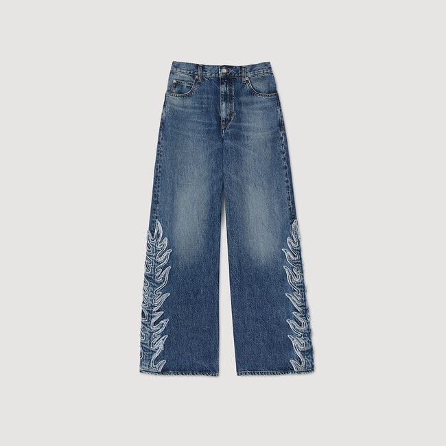 Flared Jeans Flammen