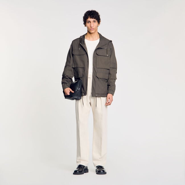 Parka im Militärstil mit Kapuze