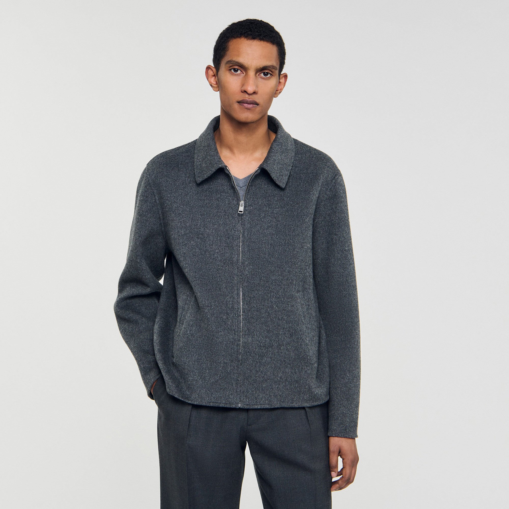 Blouson aus Doubleface-Wolle