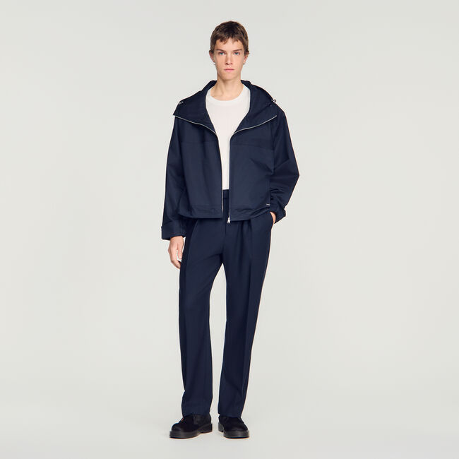 Blouson aus Baumwolle mit Kapuze