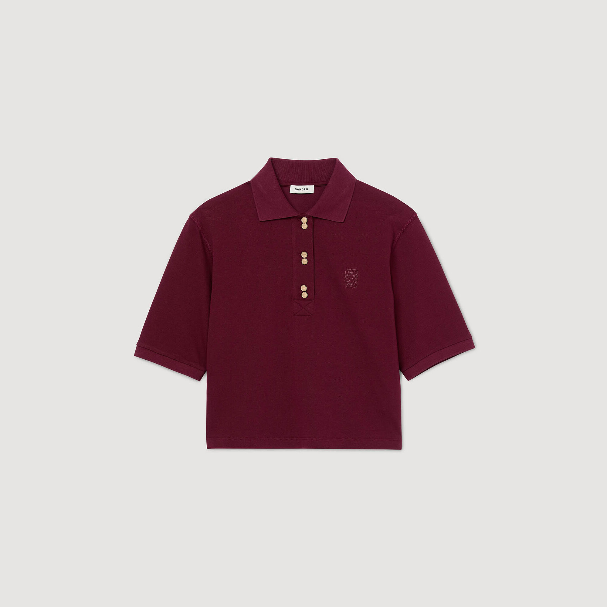 Poloshirt mit Zierknöpfen