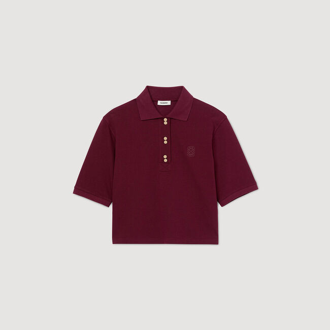 Poloshirt mit Zierknöpfen