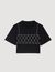 Kurzes T-Shirt mit Strass