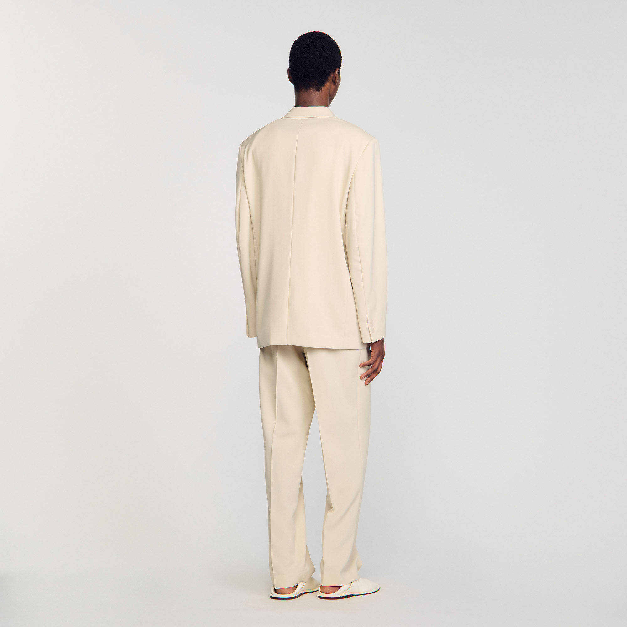 Oversize-Anzugjacke aus Wolle