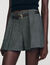 Plissierte Shorts mit Gürtel