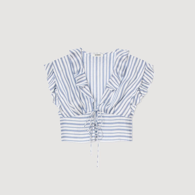 Kurzes gestreiftes Top