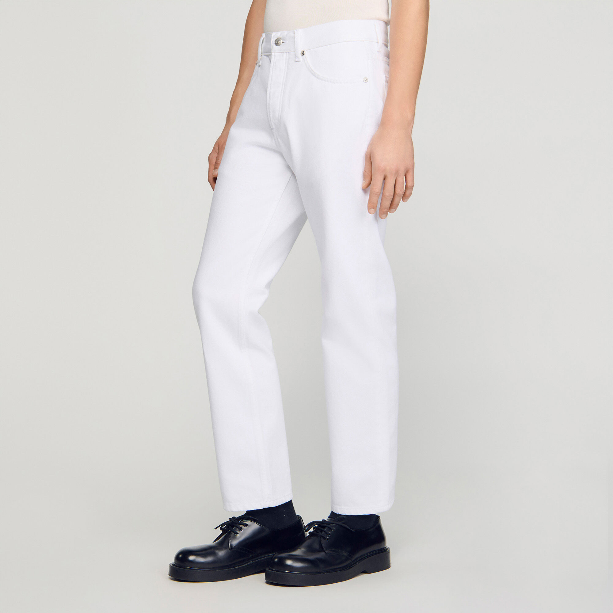 Derby-Schuhe aus glasiertem Leder