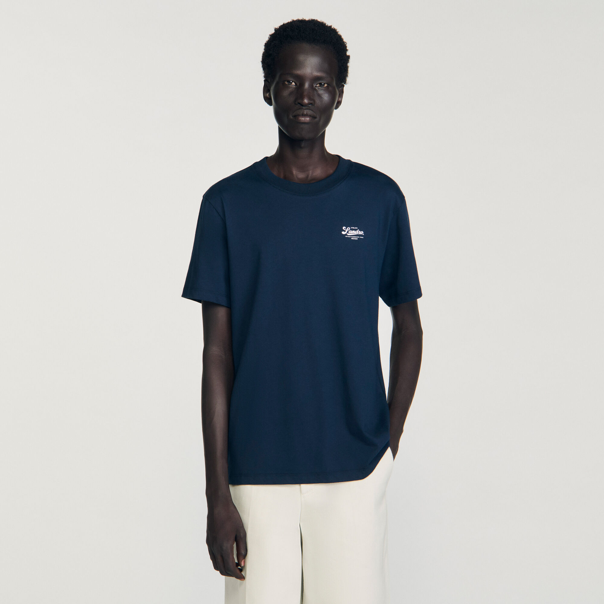 T-Shirt mit Logo-Applikation
