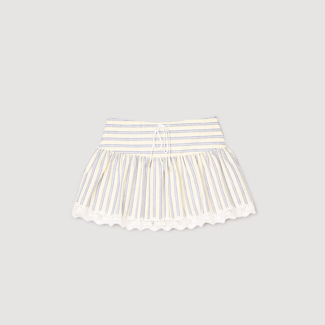 Gestreifter Skort