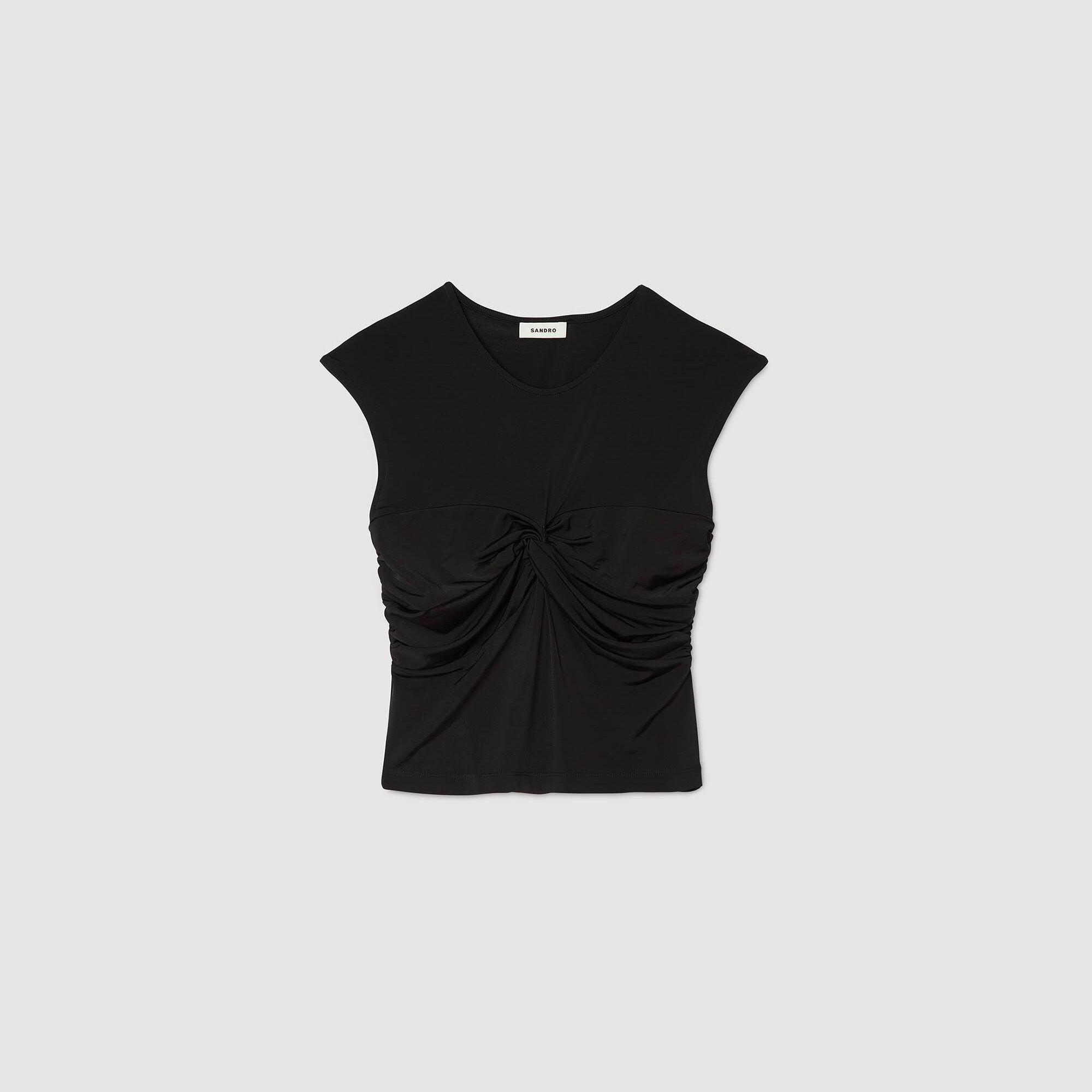 Drapiertes T-Shirt