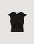 Drapiertes T-Shirt