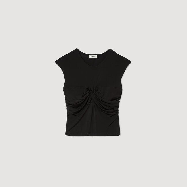 Drapiertes T-Shirt