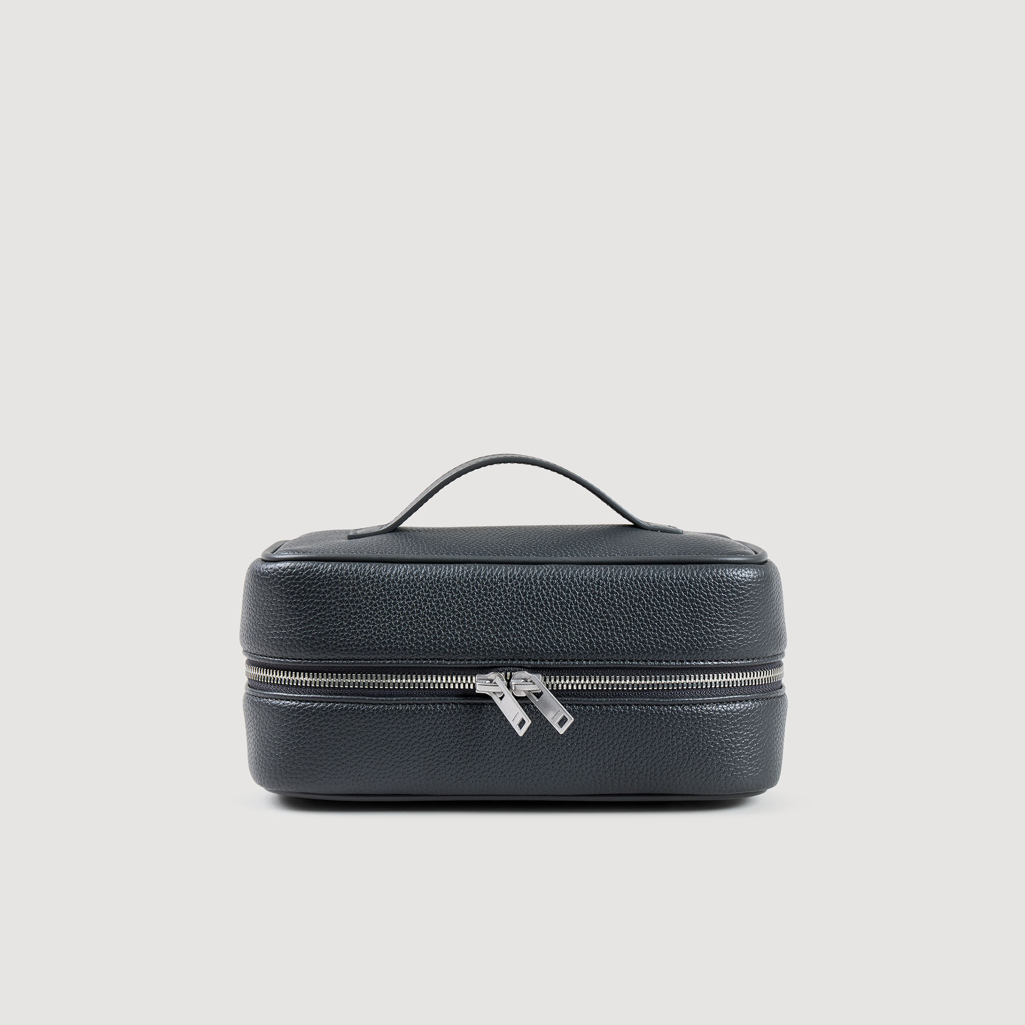 Kosmetiktasche aus grobem Canvas-Stoff