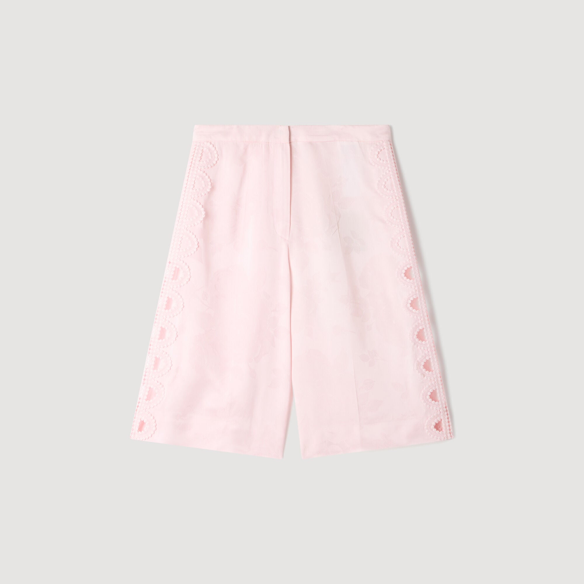 Bermudashorts mit Blumen-Jacquard