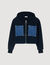 Sweatshirt aus Strick und Denim