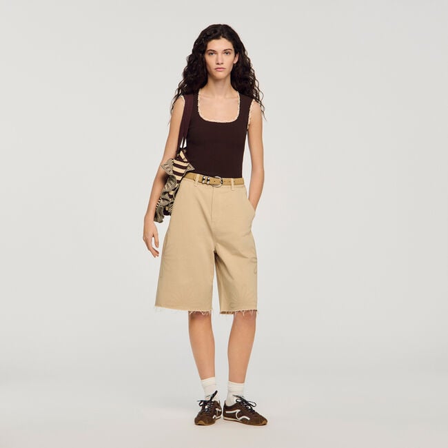 Stricktop mit H&auml;keldetails