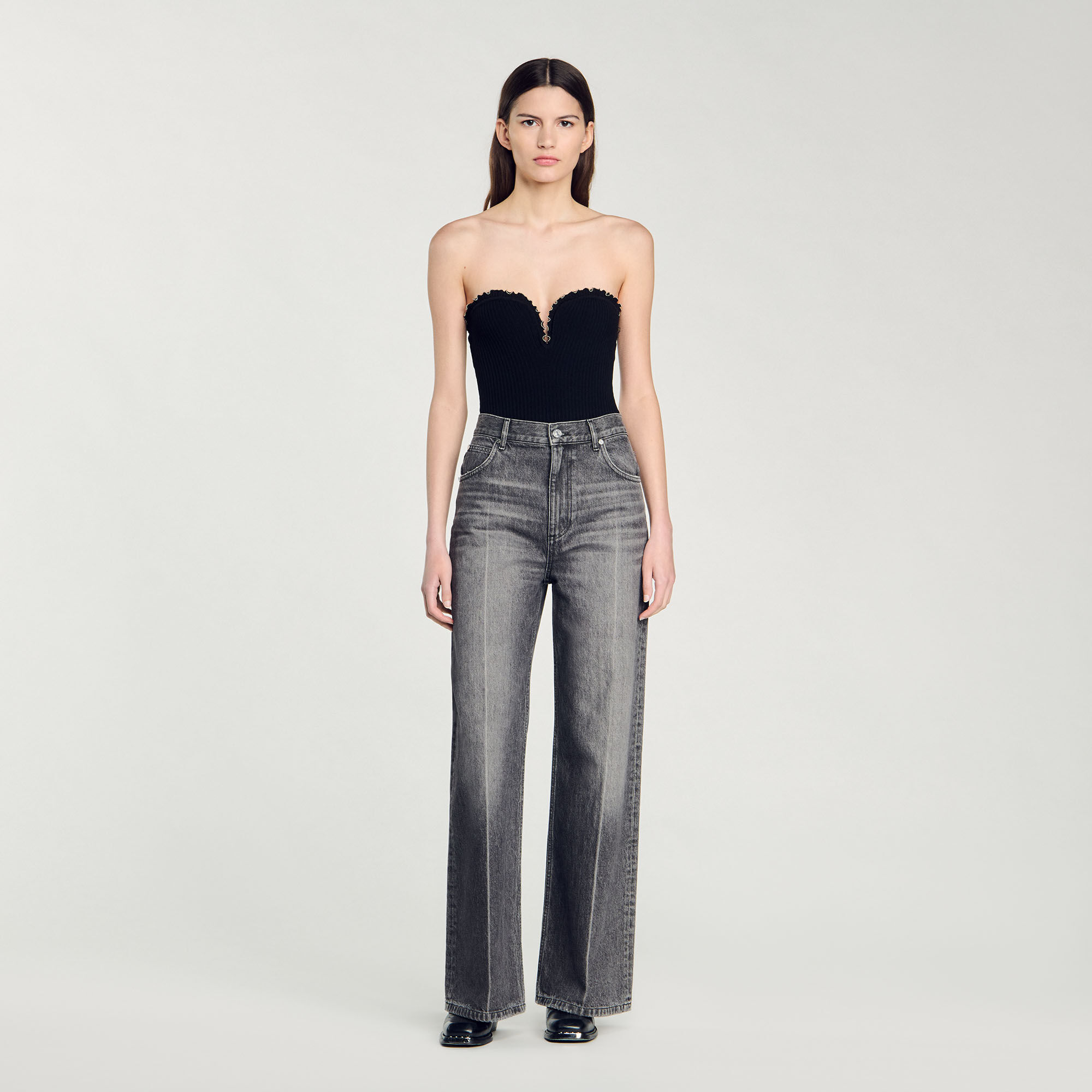 Bustier-Body aus Strick