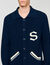 Wollcardigan mit Patch S
