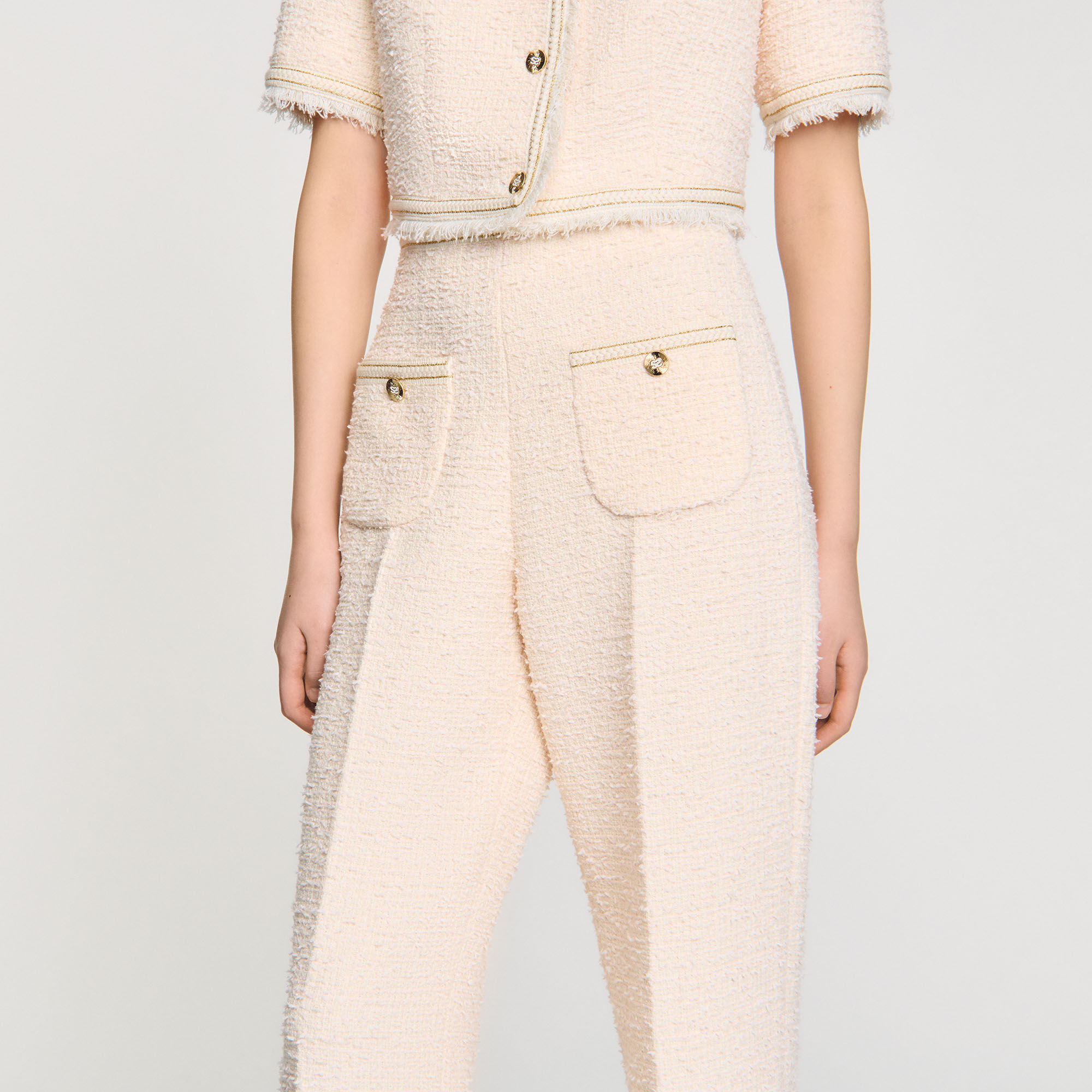 Hose aus dekorativem Tweed