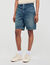 Elastische Denim-Shorts