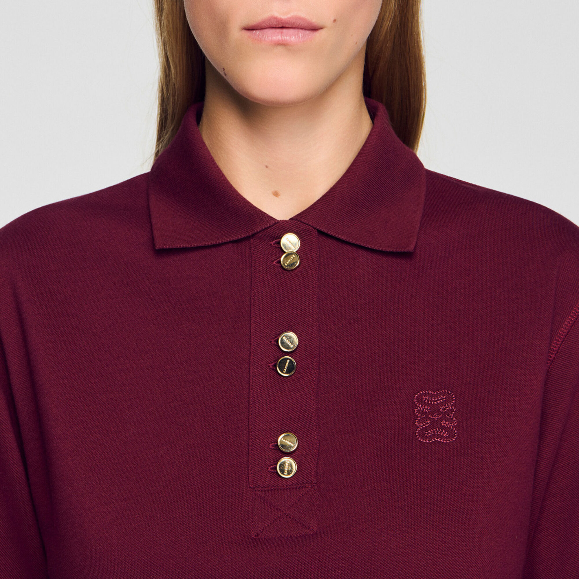 Poloshirt mit Zierkn&ouml;pfen - Damen | Sandro