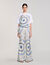 T-Shirt mit Spiralendruckmuster